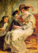 Peter Paul Rubens Helene Fourment and her Children, Claire-Jeanne and Francois Norge oil painting reproduction